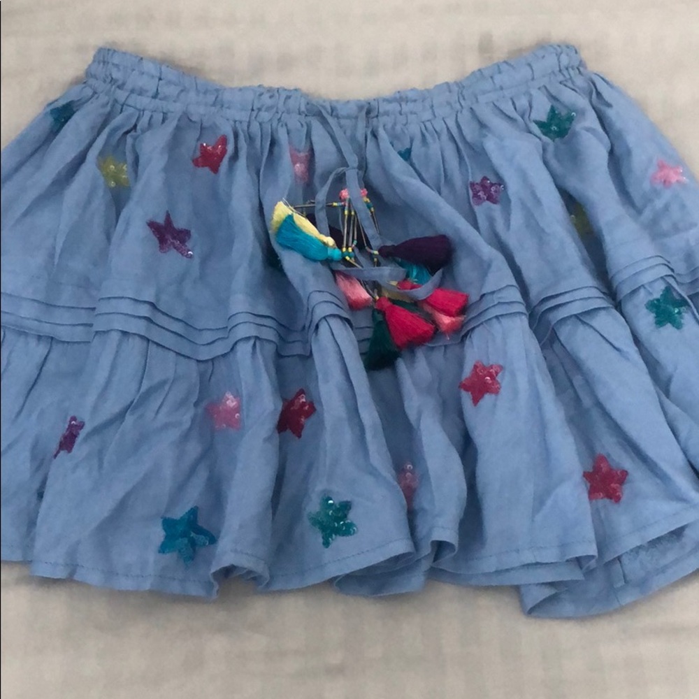 Blue skirt
